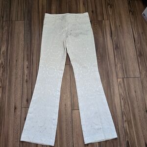 Cache Luxe Women's Size 8 Formal Evening Gown Ivory Lace Textured